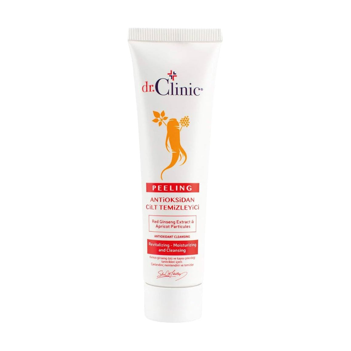Антиоксидантний пілінг для обличчя Dr.Clinic Peeling Antioxidant Cleansing з екстрактом женьшеню, 100 мл